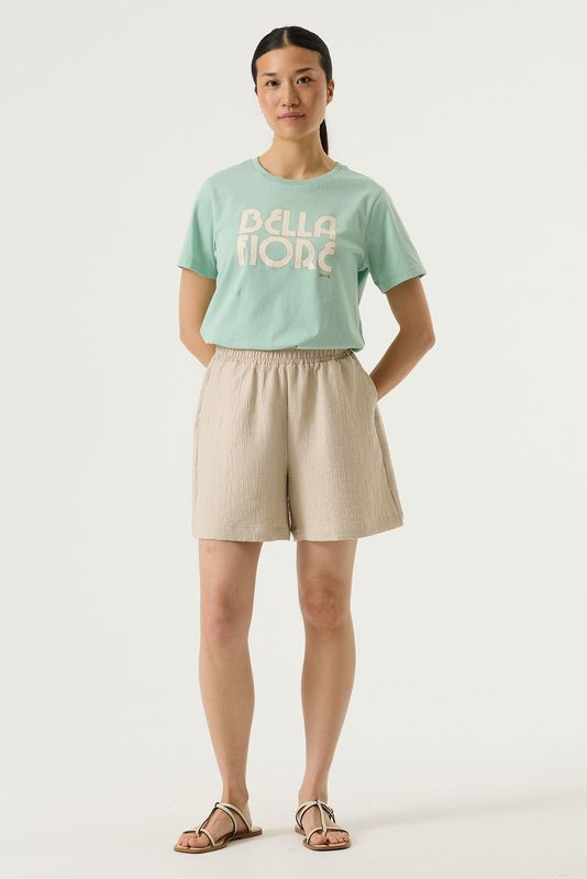 Garcia mintgroen t shirt ''bella fiore''