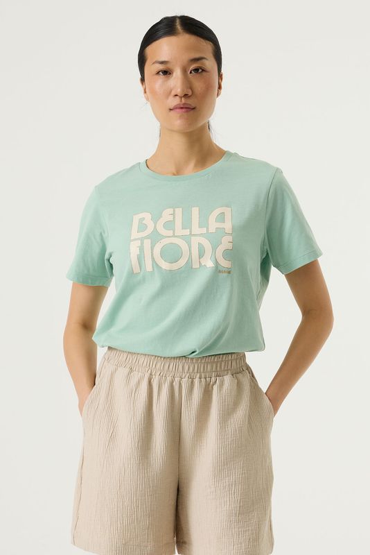Garcia mintgroen t shirt ''bella fiore''