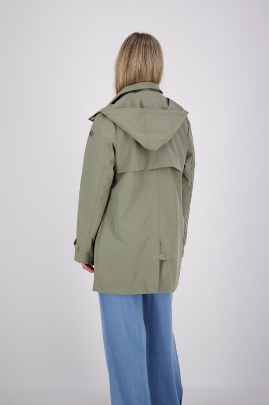 Covered GRS ladies woven jacket - THAMARA Groen
