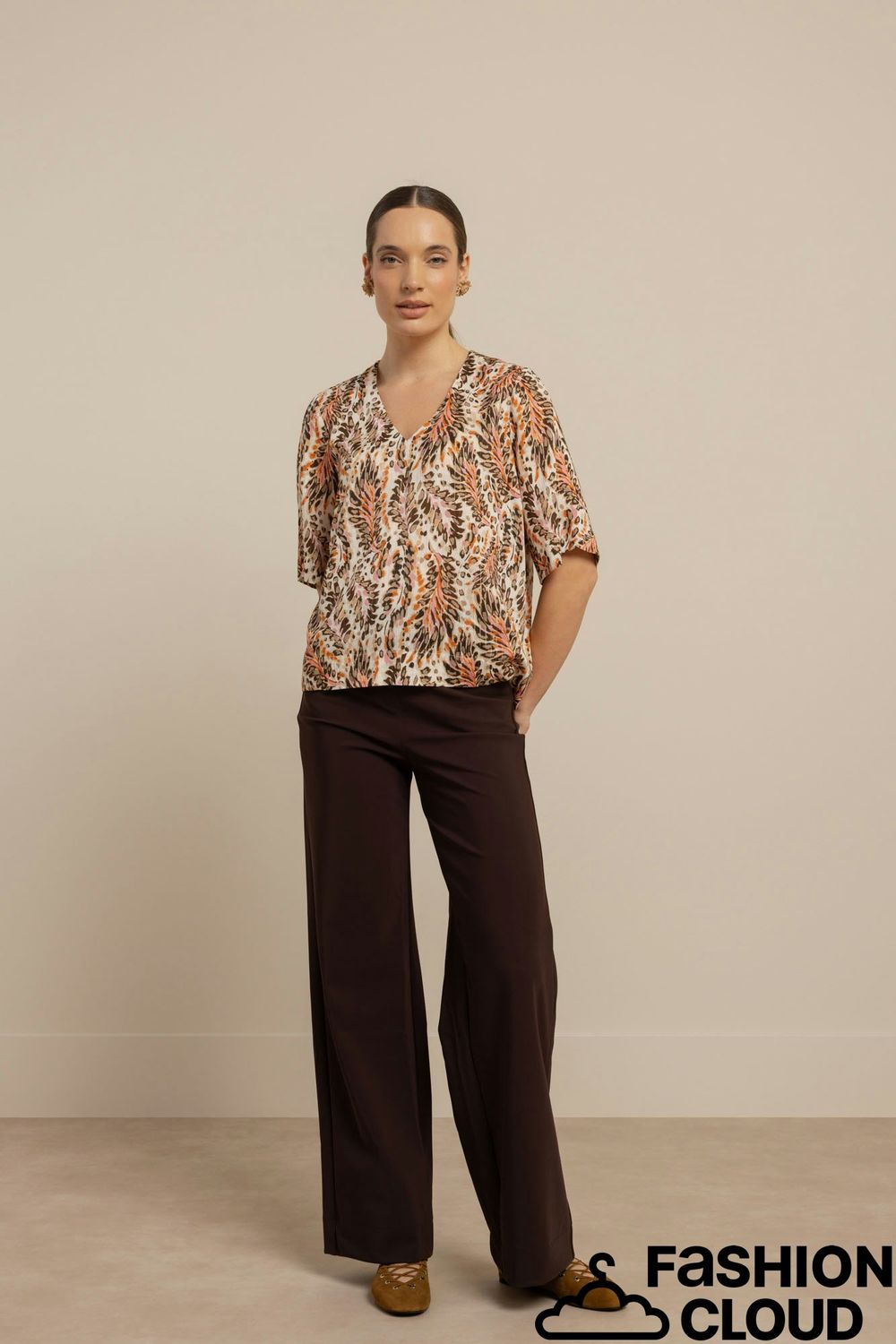 Studio Anneloes Madison feather top Multi