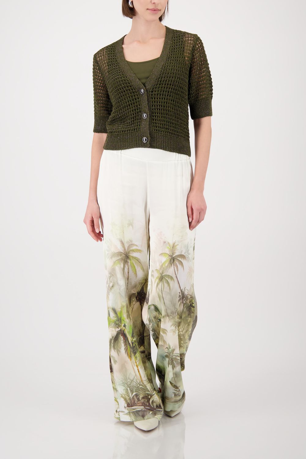 Monari vest olive groen
