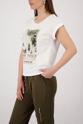 Monari T-Shirt cream Ecru