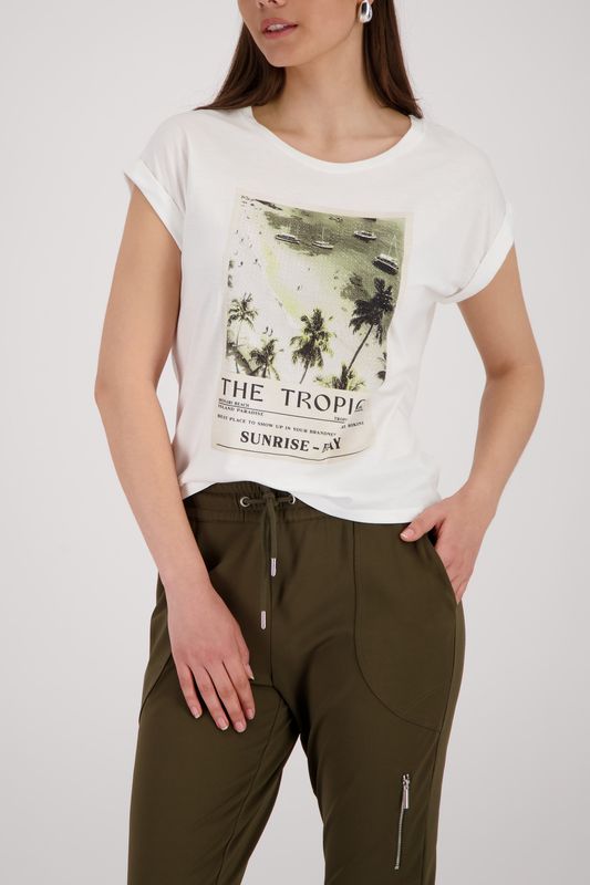 Monari T-Shirt cream Ecru