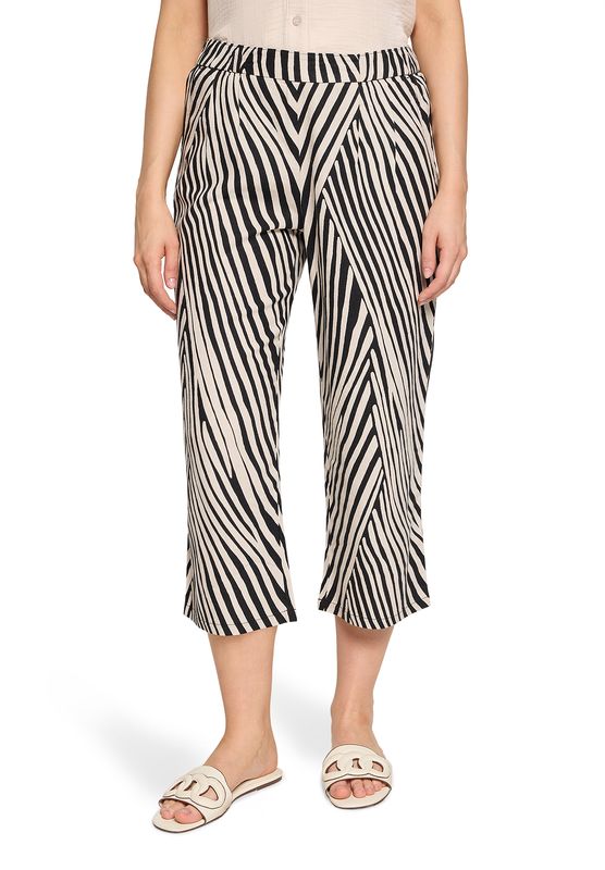 Betty Barclay broek met print Zwart