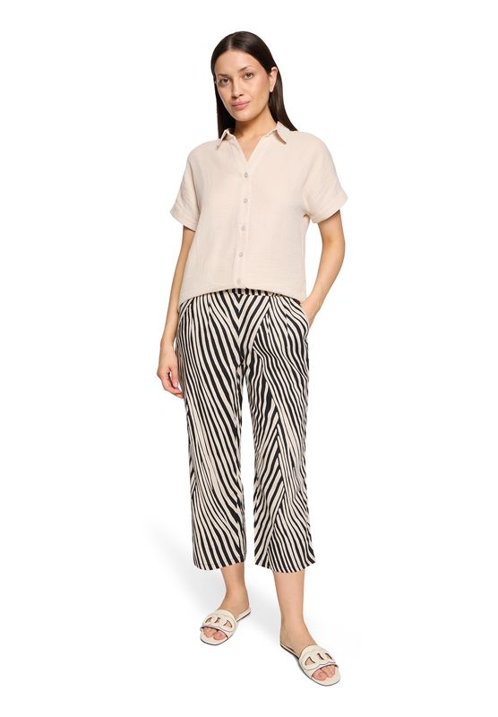 Betty Barclay broek met print Zwart
