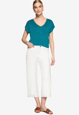 Zero T-shirt met V-hals Groen