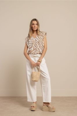 Studio Anneloes Leone zebra top Ecru