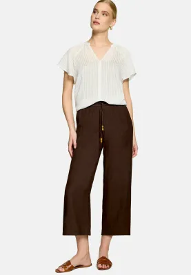Zero blouse met korte mouw Ecru
