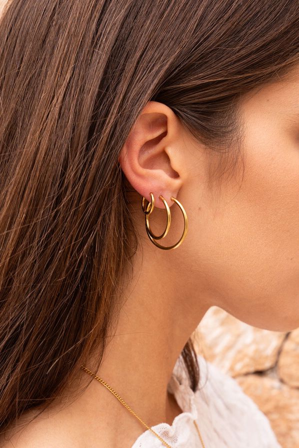 My Jewellery Earring hoops basic medium Goud
