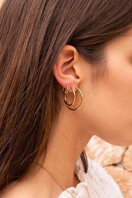My Jewellery Earring hoops basic medium Goud