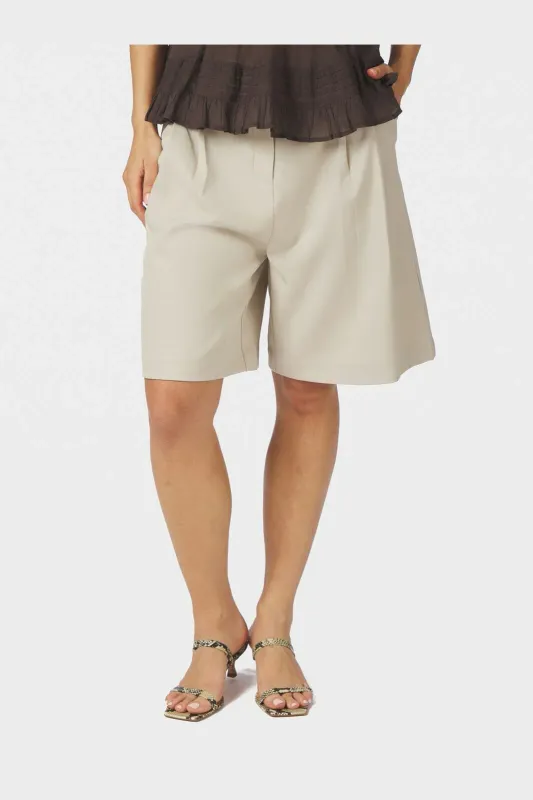 Neo Noir Nika Structure Shorts Ecru