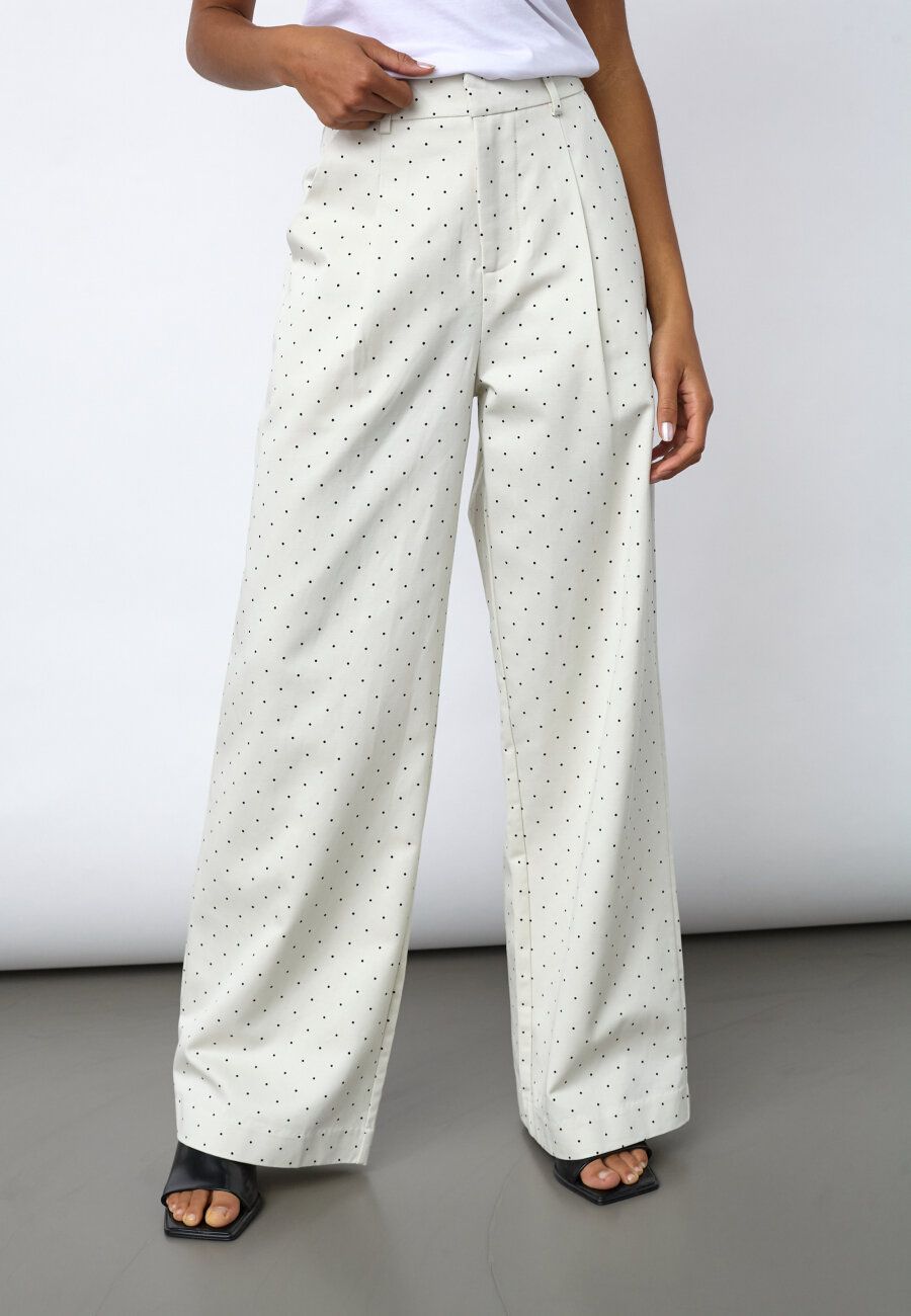 Sisters Point Polkadot Pantalon Ecru