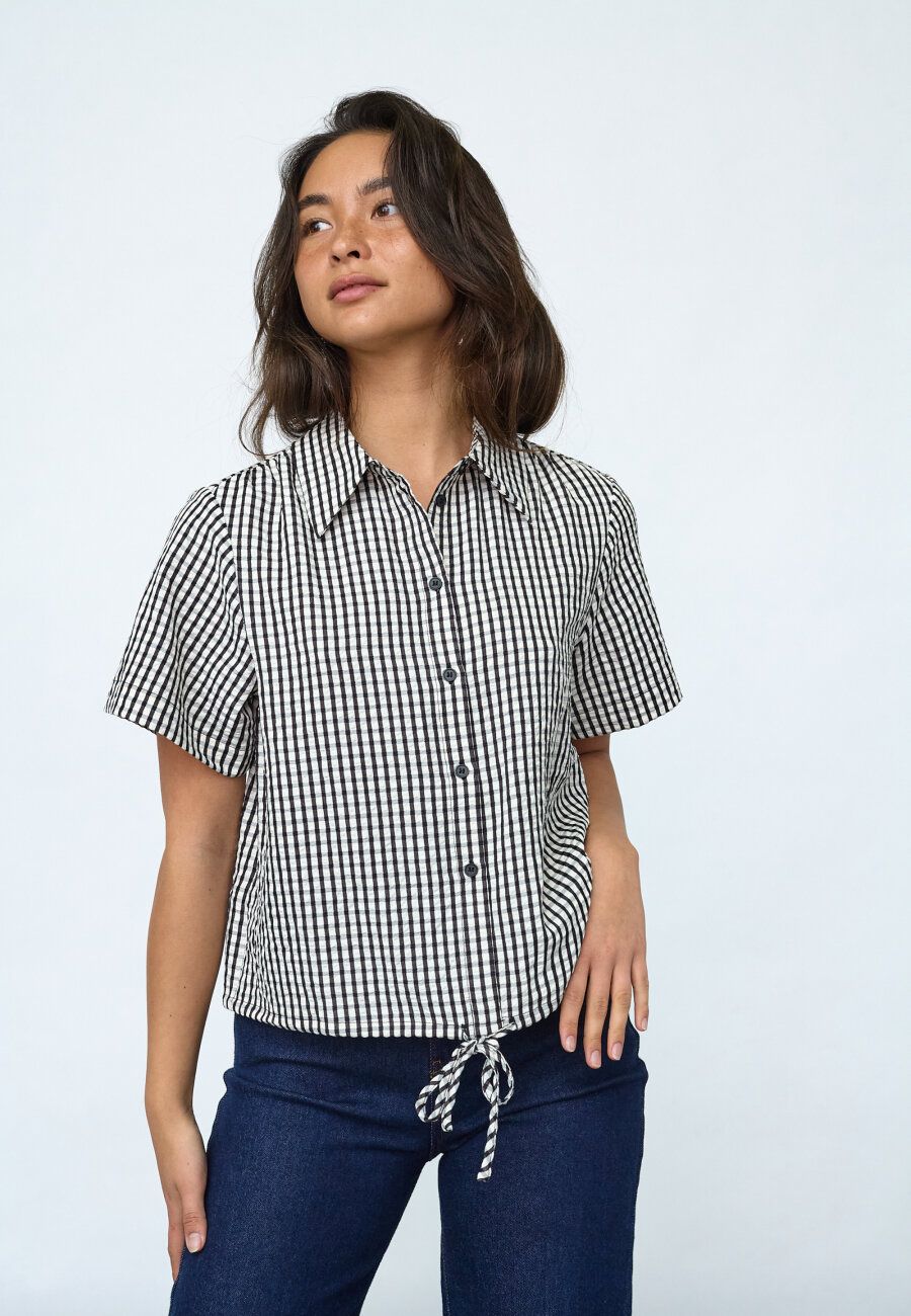 Sisters Point Shirt met korte mouwen Ecru