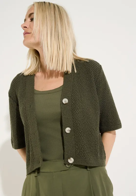 More &amp; More Ajour vest jungle green