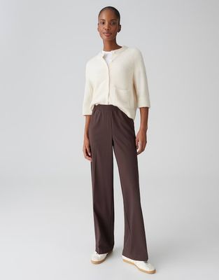Opus Dathena gebreid vest Beige
