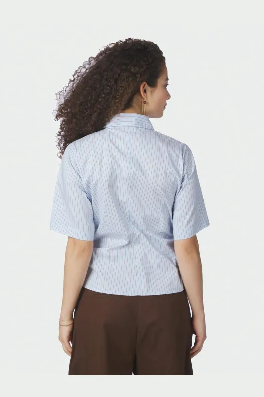Neo Noir Hazell Stripe Shirt Blauw