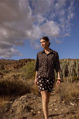 Studio Anneloes Lisanne dot shorts Bruin