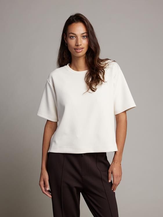 Pink Noir Iris T-shirt Off White Ecru