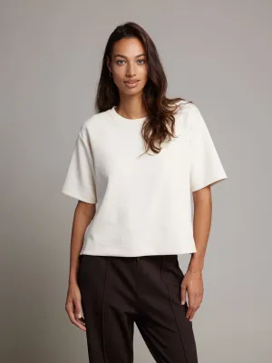 Pink Noir Iris T-shirt Off White Ecru