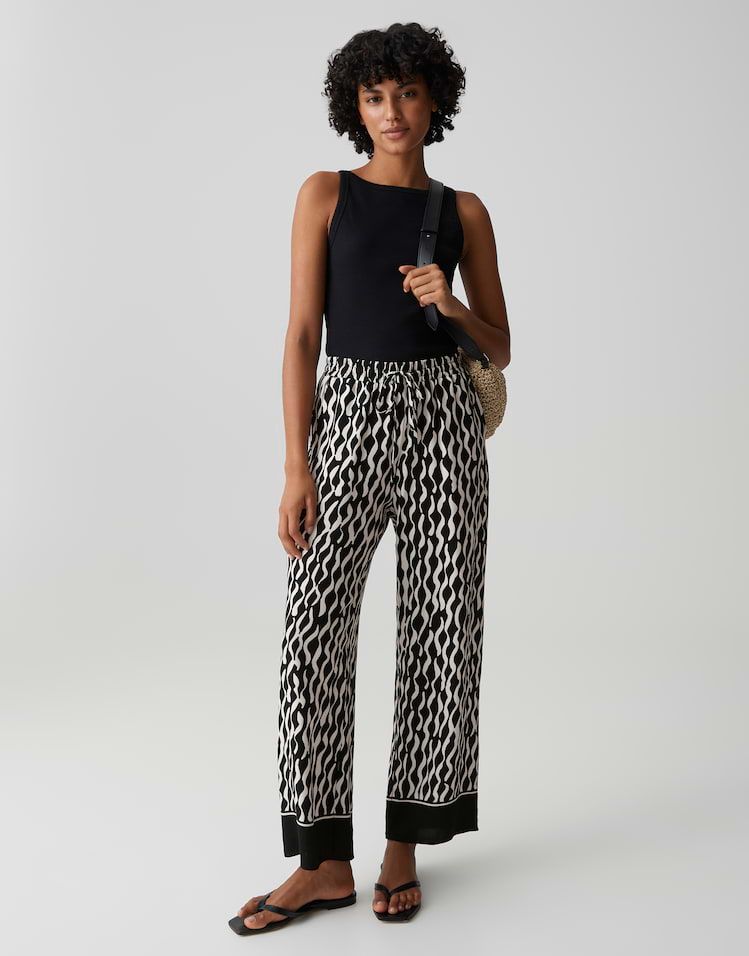 Opus Marou motion Broek Zwart