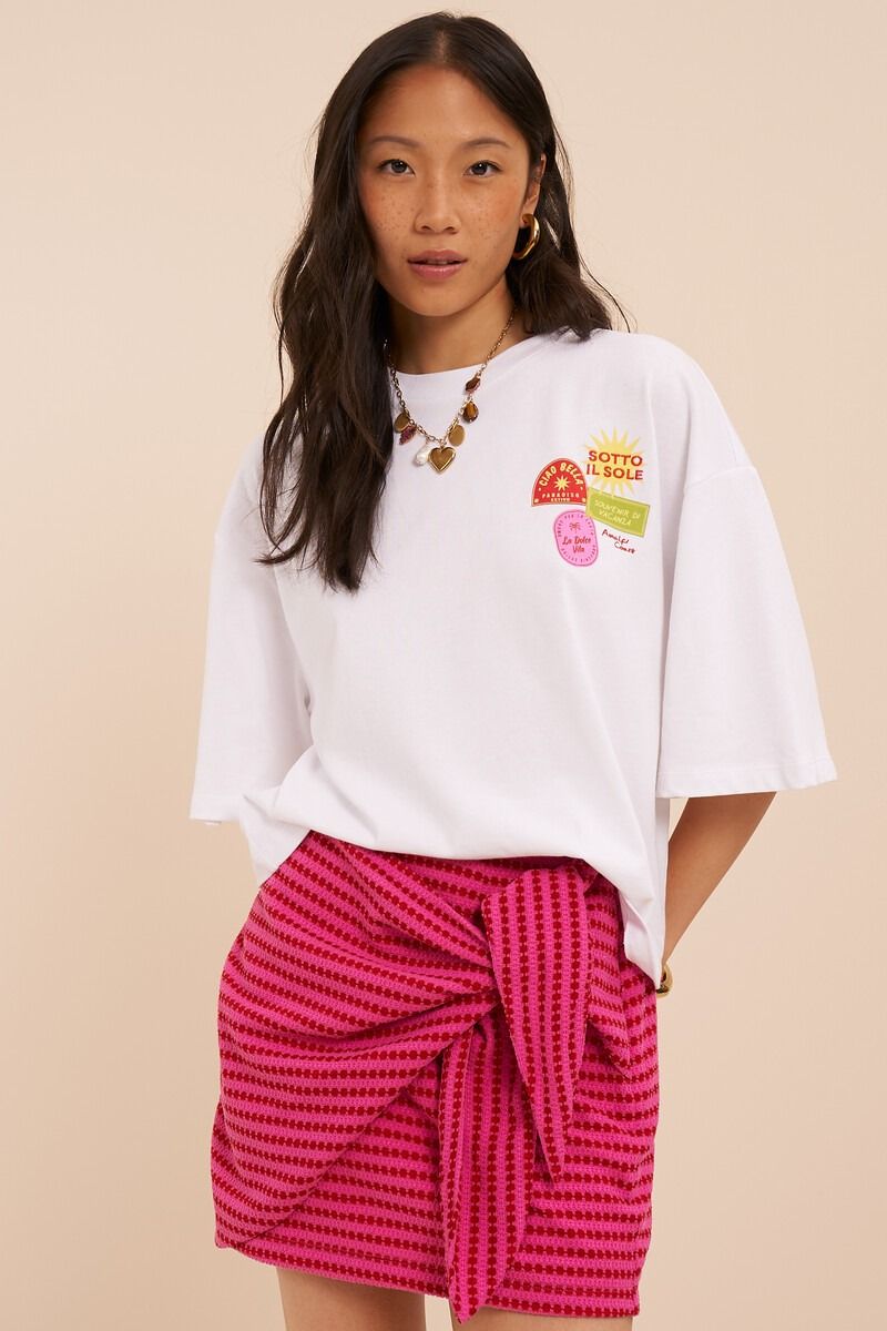 My Jewellery Sotto il soleil Boxy tee Wit