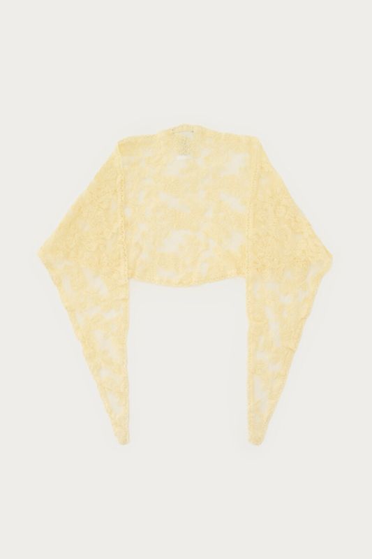 My Jewellery Scarf lace butter yellow Geel