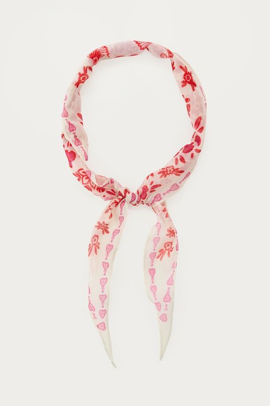 My Jewellery Diamond shape scarf paisley beige Beige