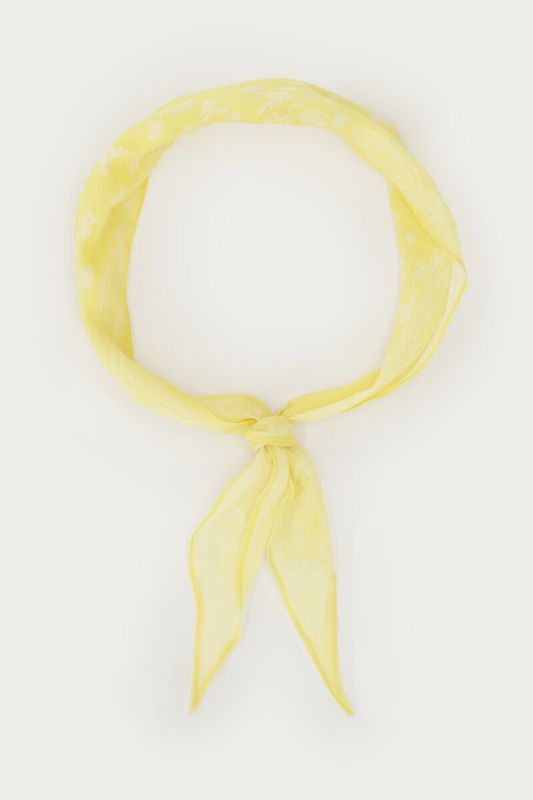 My Jewellery Gele sjaal met paisley print Geel