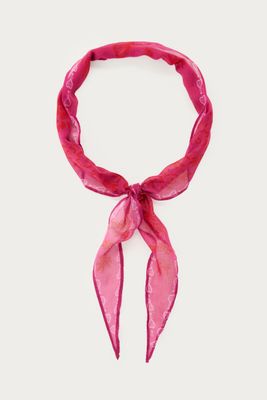 My Jewellery Diamond shape scarf paisley pink Roze