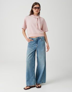Opus Galita Zacht sweatshirt Roze