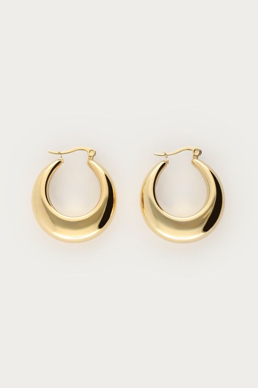 My Jewellery Medium Statement 70's Hoops Goud