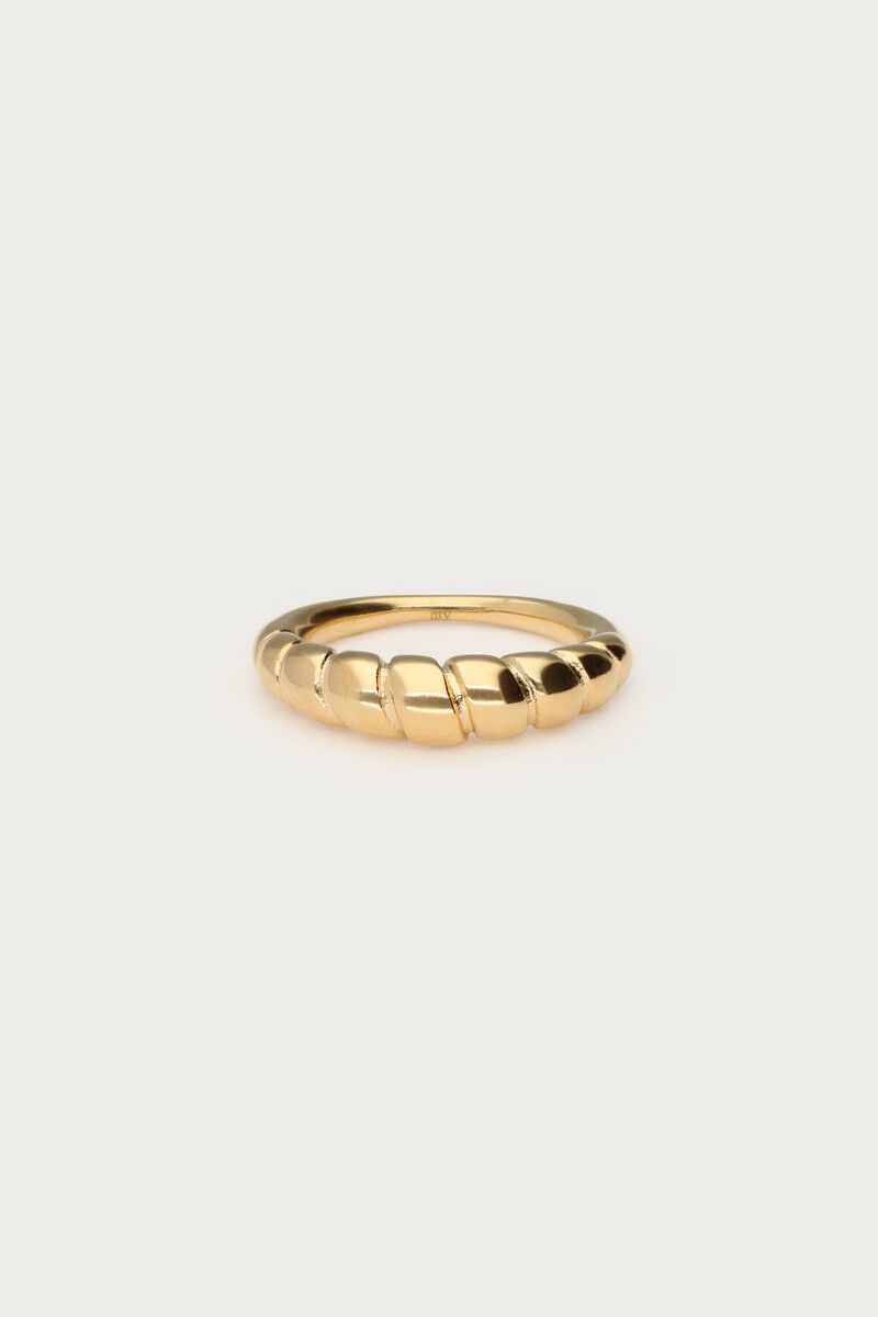 My Jewellery Ring ribbels Goud