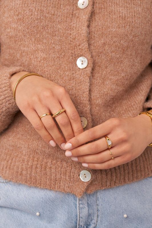 My Jewellery Ring ribbels Goud