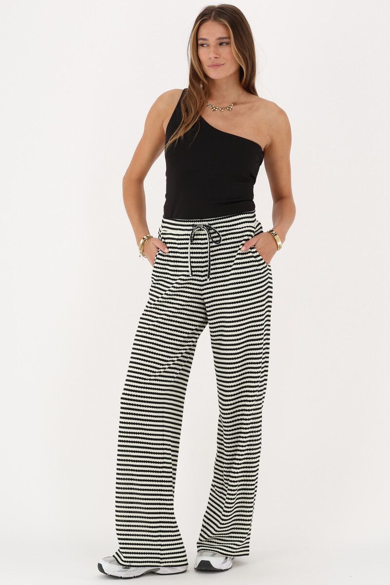 My Jewellery zwarte one-shoulder top Zwart
