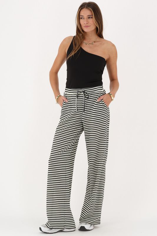 My Jewellery zwarte one-shoulder top Zwart