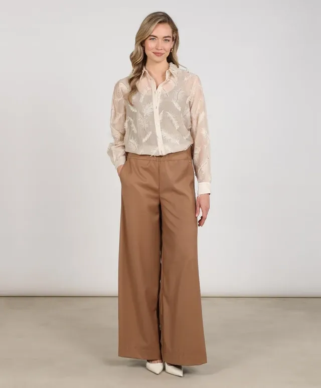 Nukus Aysha Blouse Feathers Beige