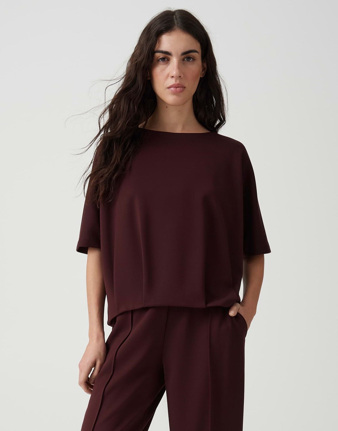 Opus Ginne Sweatshirt Rood