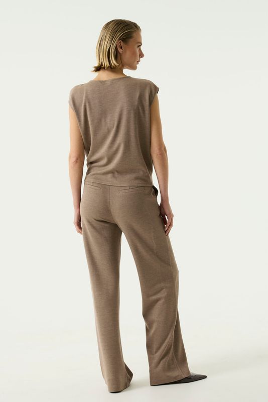 Garcia top met detail Bruin