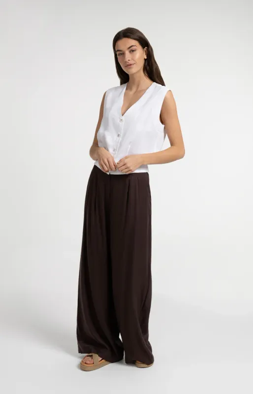 YAYA Mouwloze blouse Wit