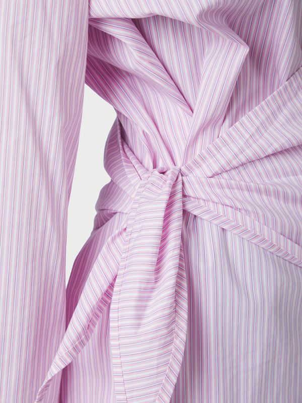 Neo Noir Dita Scarf Stripe Shirt Roze