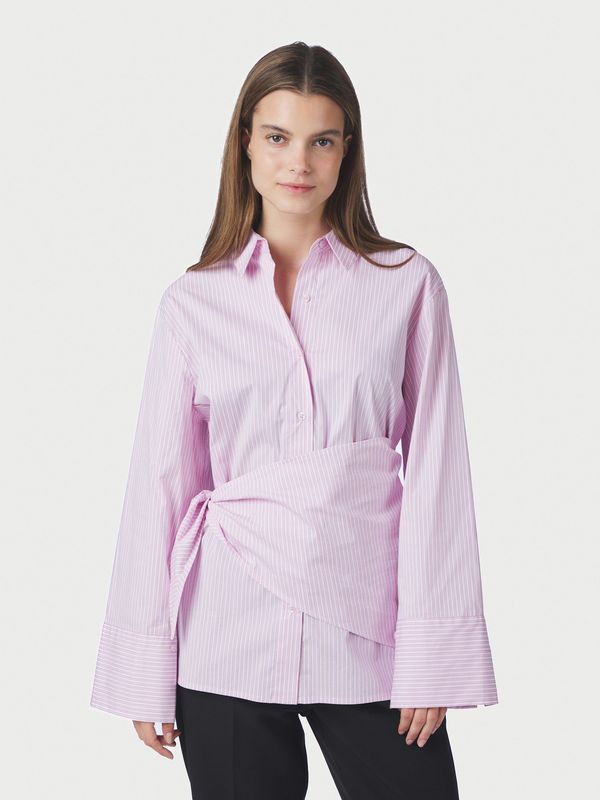 Neo Noir Dita Scarf Stripe Shirt Roze
