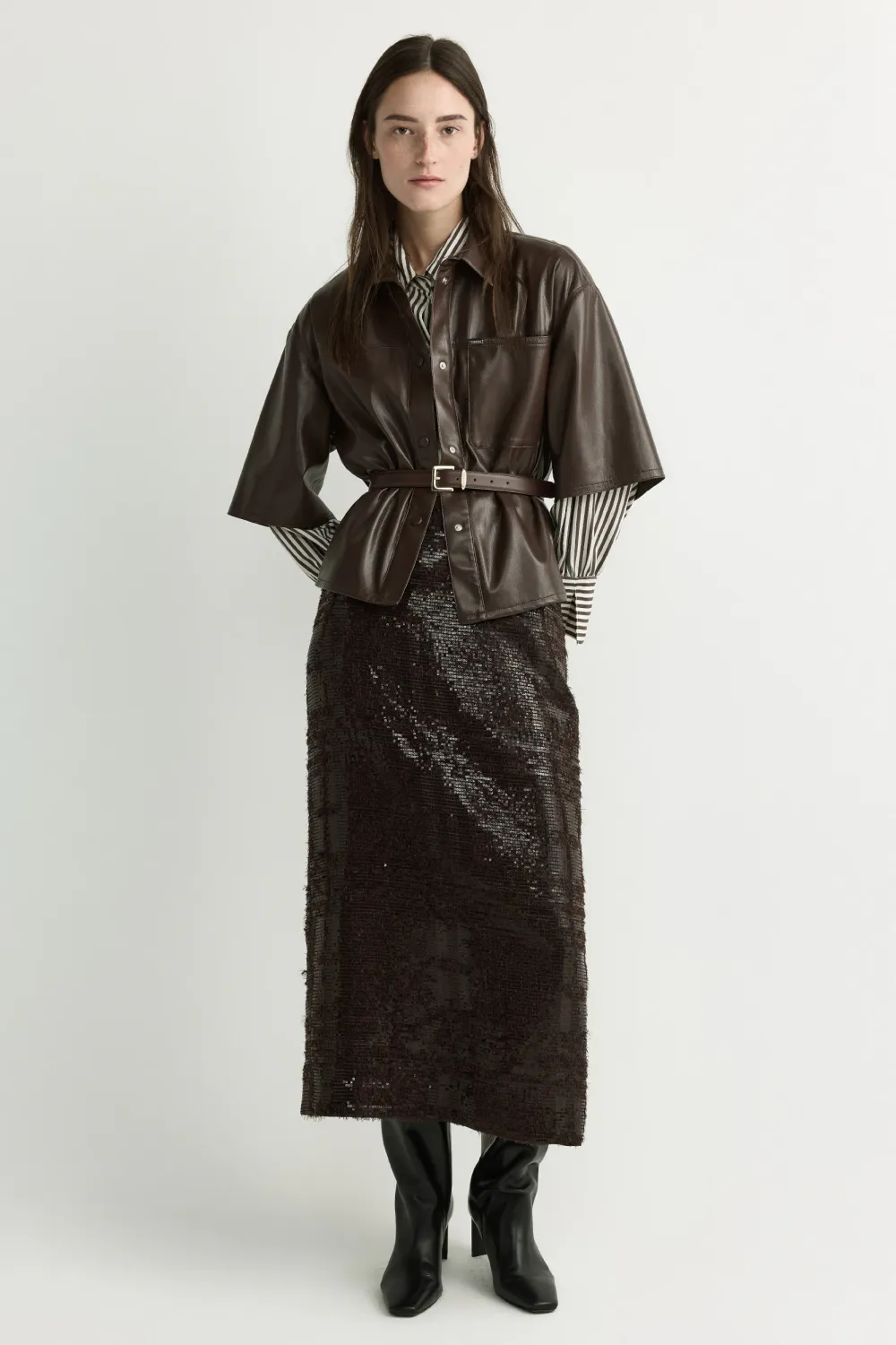 Xandres Horris blouse Bruin