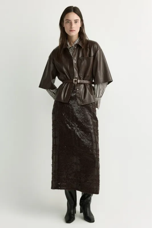 Xandres Horris blouse Bruin