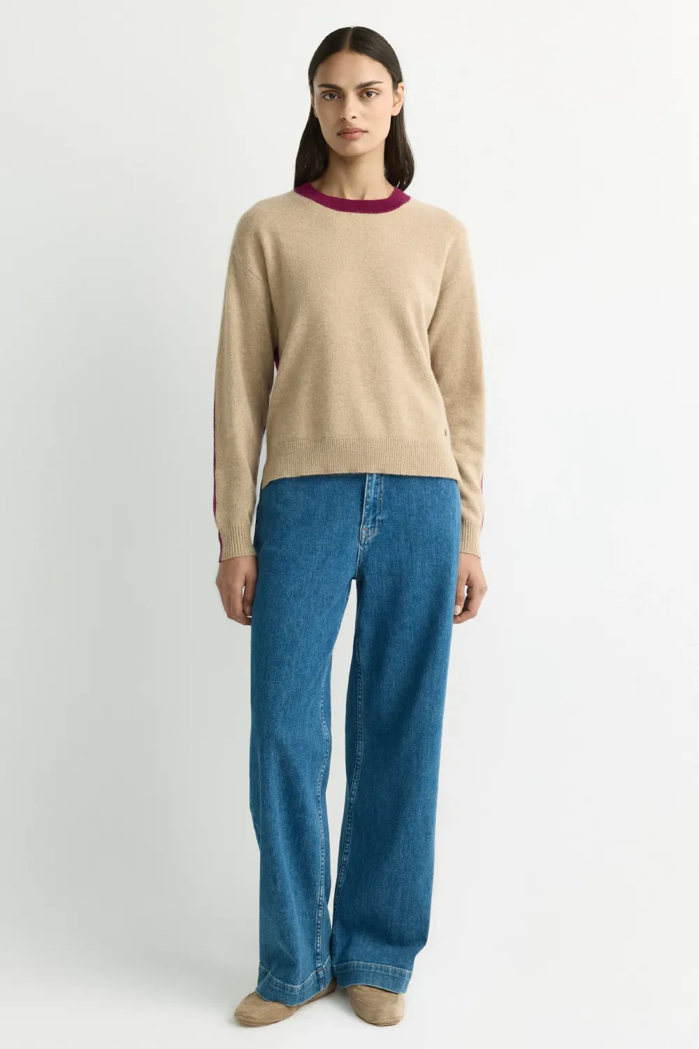 Xandres Kwint trui Beige