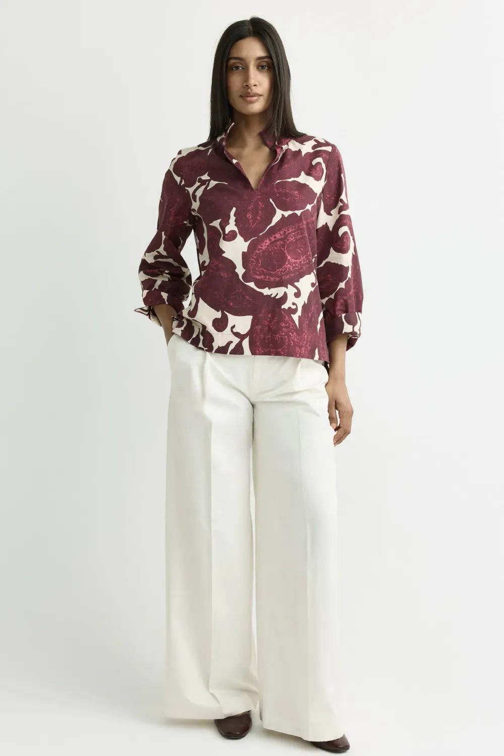 Xandres Hulen blouse Paars