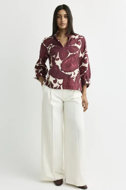Xandres Hulen blouse Paars