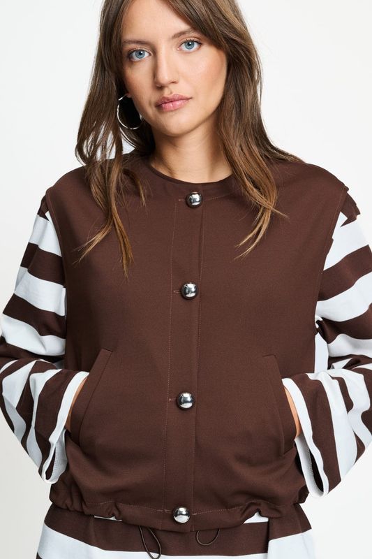 Pom Amsterdam gilet gaya Bruin
