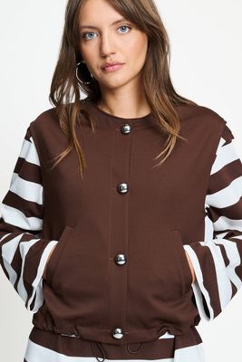 Pom Amsterdam gilet gaya Bruin