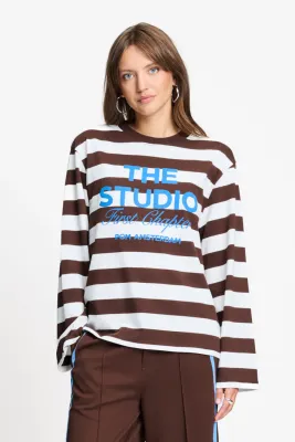 Pom Amsterdam longsleeve joy gestreept