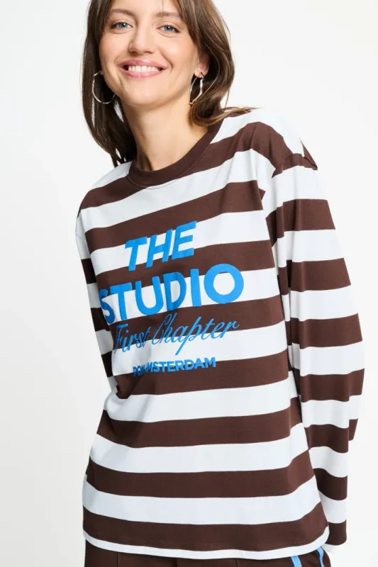 Pom Amsterdam longsleeve joy gestreept